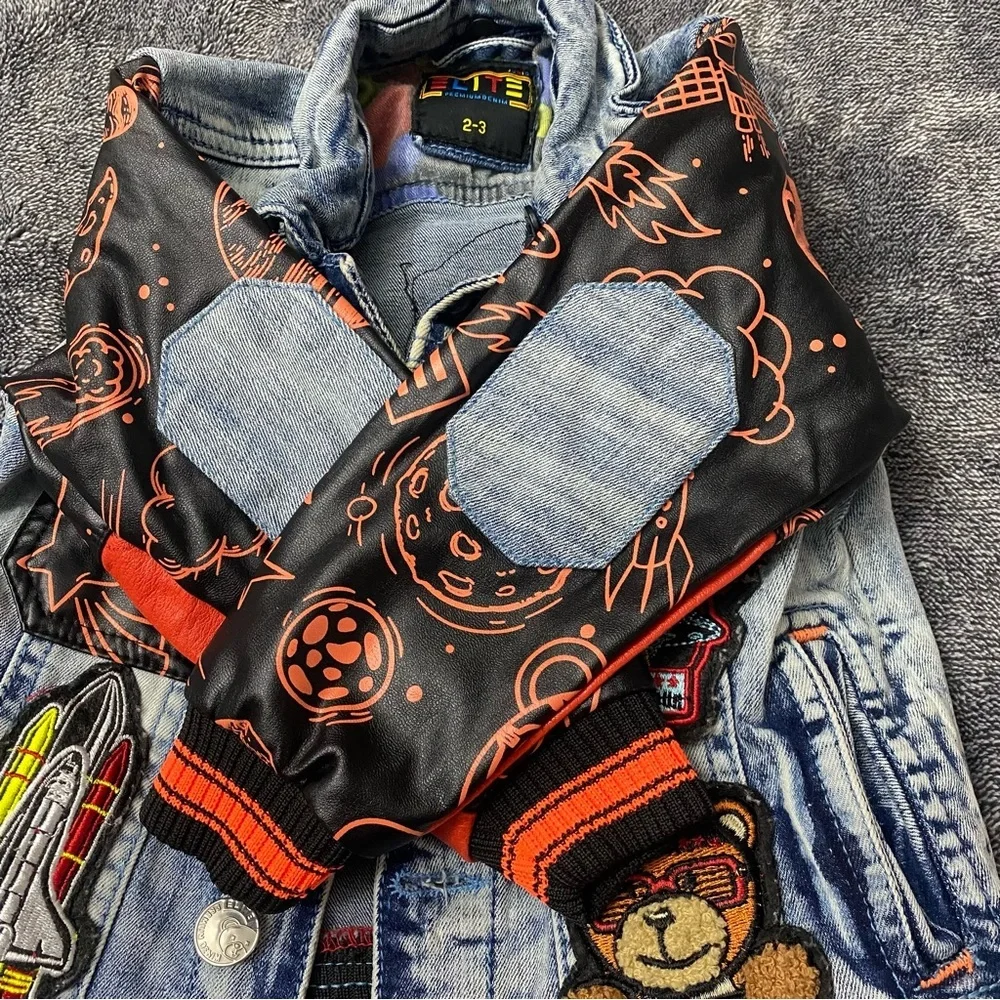 Elite space tour denim jacket and pants. Very trendy and stylish. - Picture 3 of 16
